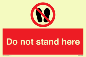 Do not stand here
